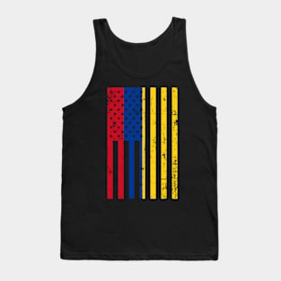 Colombia American Flag For New Us Citizen Tank Top